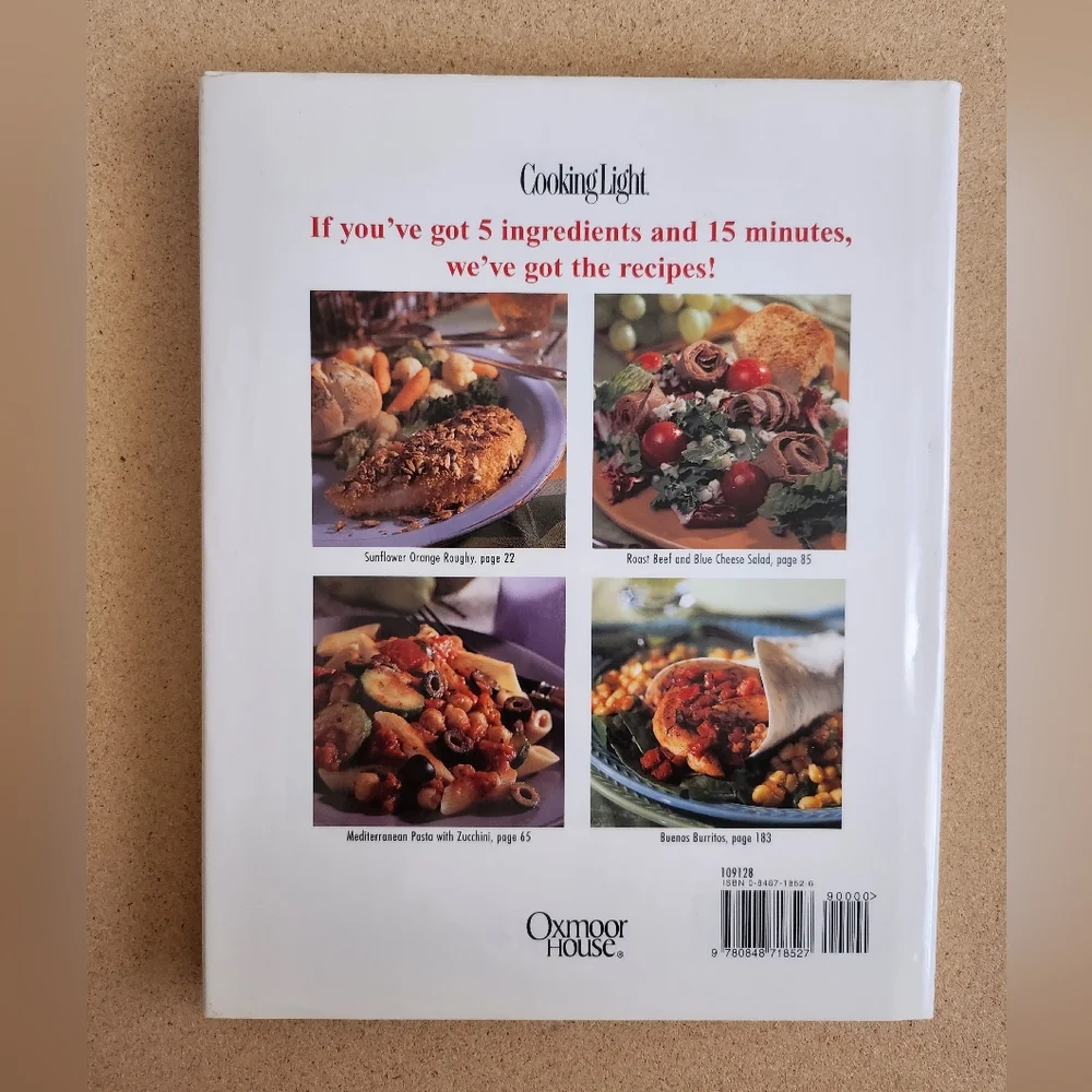 Cooking Light 5 Ingredient 15 Minute Cookbook
